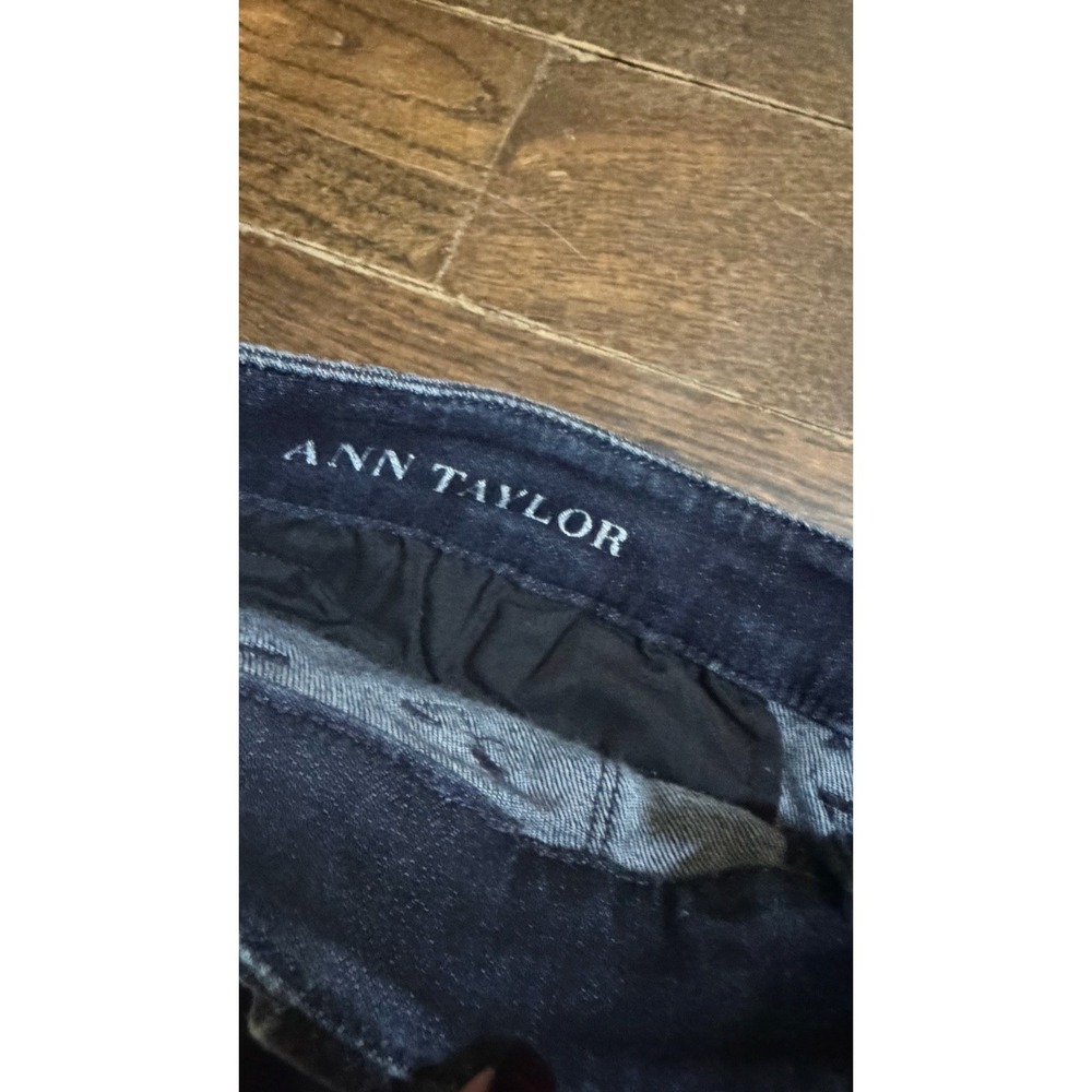 Ann Taylor Skirt Womens 2 Denim Utility Pencil Short Stretch Front Pockets - Picture 4 of 6